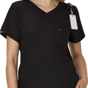 Short Sleeve V-Neck 1-Pkt ScrubsTop, Style HWP102 (M)